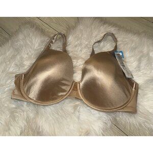 Playtex 4848 Love My Curves Full Figure Concealing Petals Bra UW 42D Beige New
